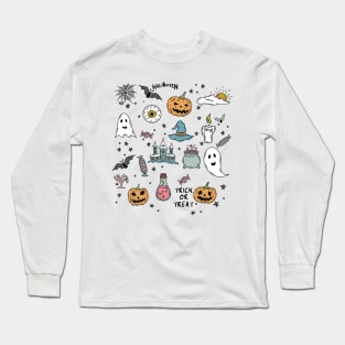 Halloween Vintage Trick or treat Long Sleeve T-Shirt